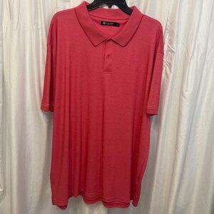 Members Mark Mens Red Short Sleeve Polo Shirt 3XL